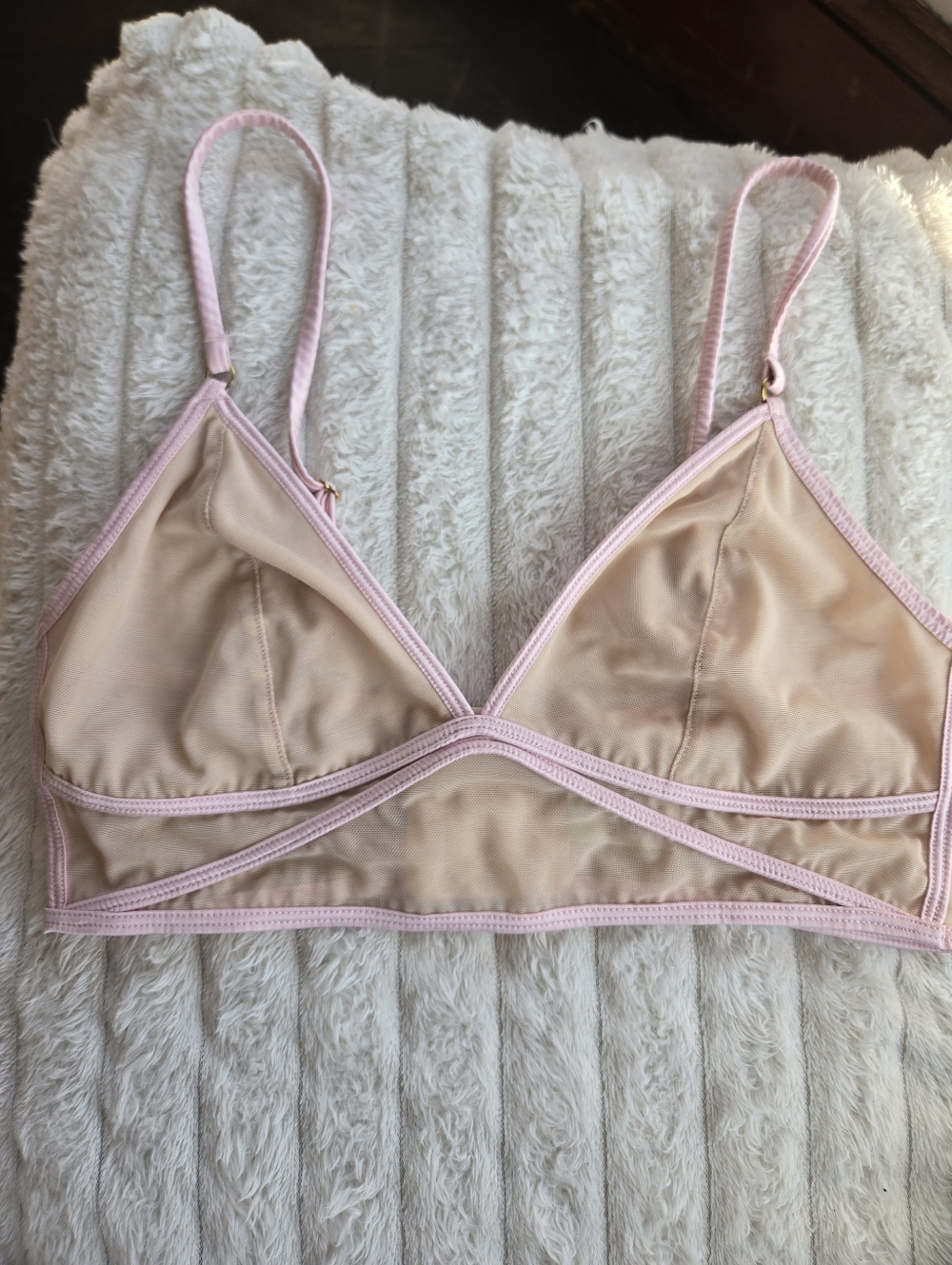 Nordstrom Shimera Blush Mesh Bralette Smalk